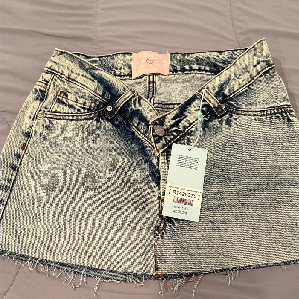 REVICE Light Blue Denim with Pink Tag